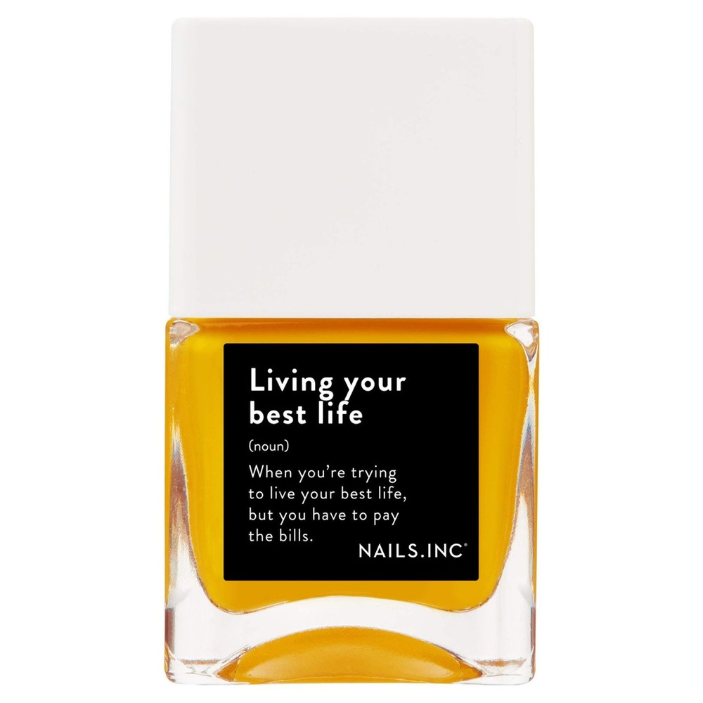 Nails Inc Yellow Nail Polish in “Living Your Best Life”